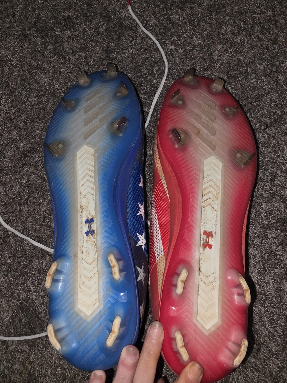 RARE Under Armour Harper 2 Mid ST USA Limited Edition Baseball Cleats Men Sz 15